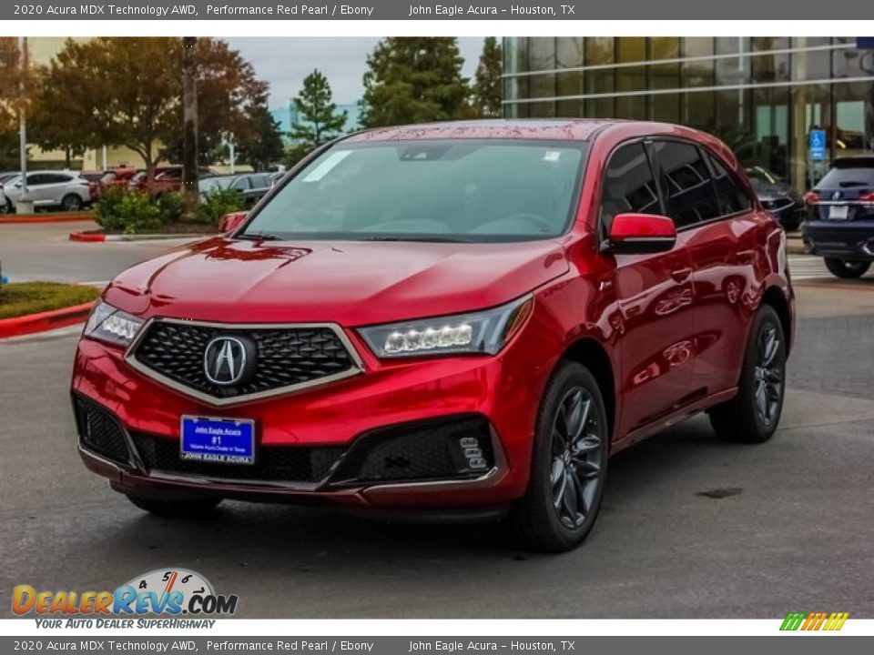 2020 Acura MDX Technology AWD Performance Red Pearl / Ebony Photo #3