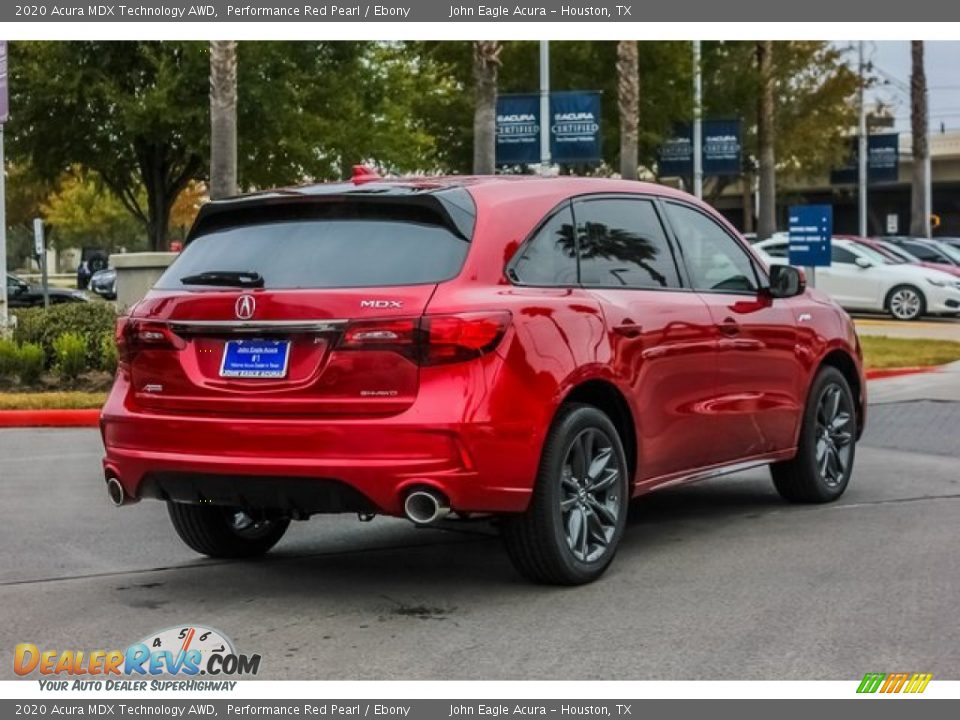 2020 Acura MDX Technology AWD Performance Red Pearl / Ebony Photo #7