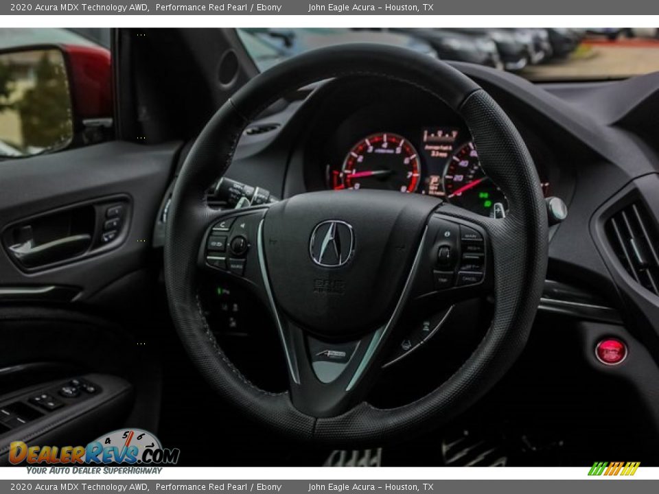2020 Acura MDX Technology AWD Performance Red Pearl / Ebony Photo #28