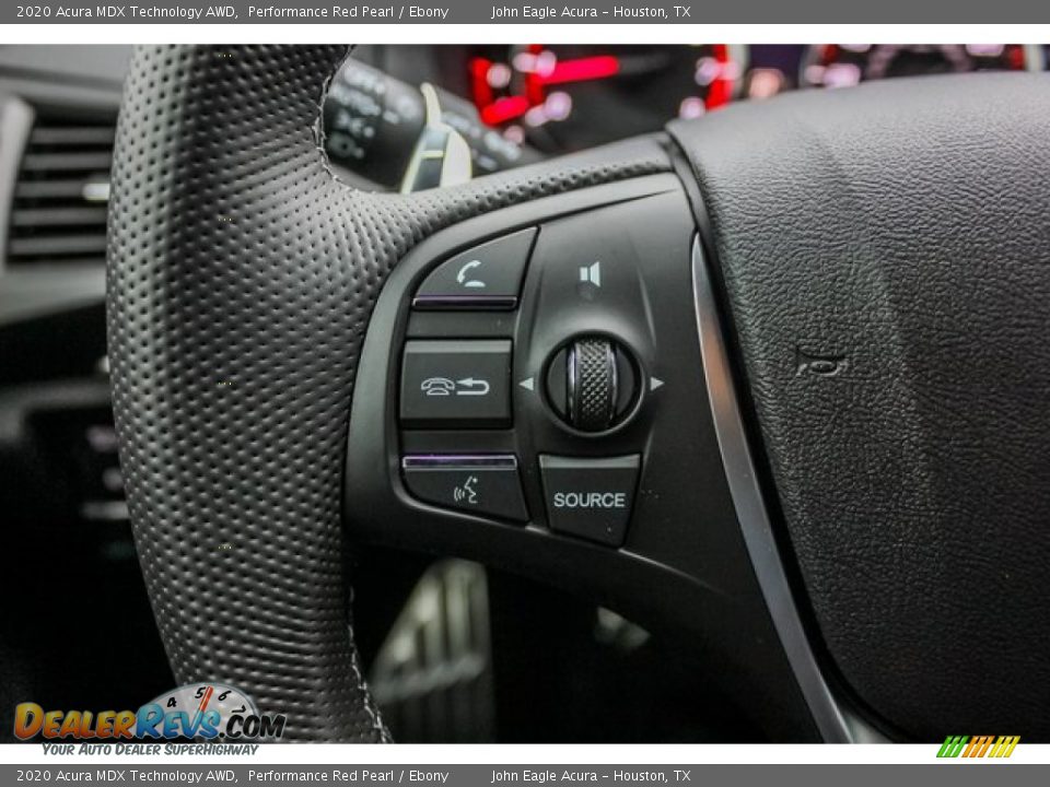2020 Acura MDX Technology AWD Performance Red Pearl / Ebony Photo #35