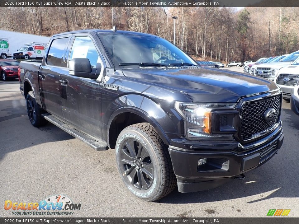 2020 Ford F150 XLT SuperCrew 4x4 Agate Black / Black Photo #3