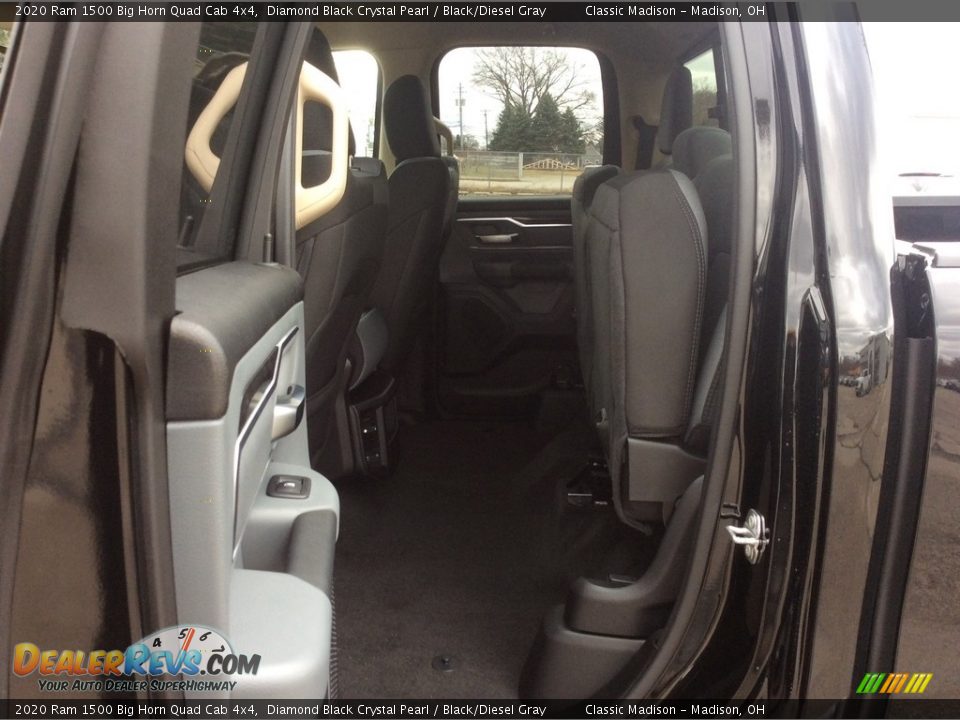 2020 Ram 1500 Big Horn Quad Cab 4x4 Diamond Black Crystal Pearl / Black/Diesel Gray Photo #17