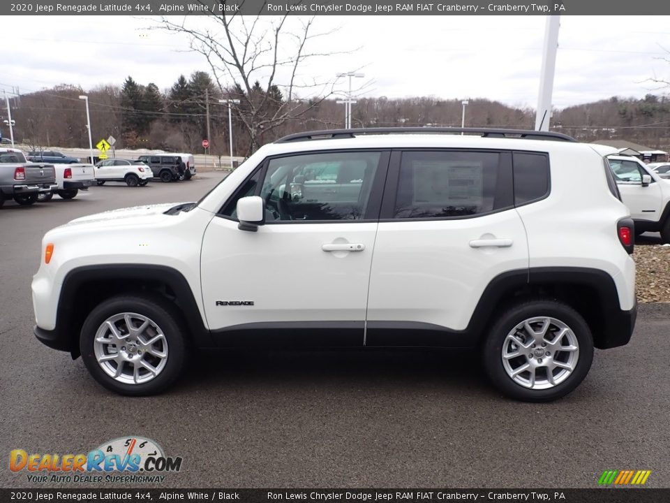 2020 Jeep Renegade Latitude 4x4 Alpine White / Black Photo #2