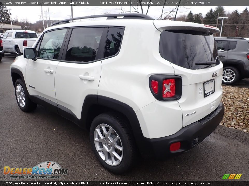 2020 Jeep Renegade Latitude 4x4 Alpine White / Black Photo #3