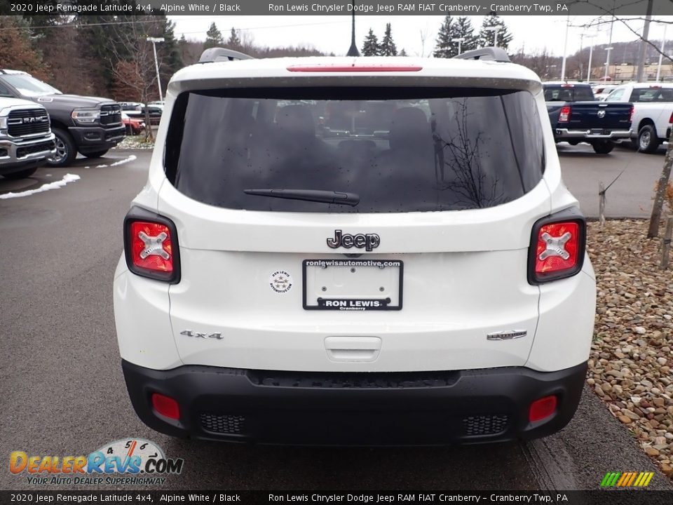 2020 Jeep Renegade Latitude 4x4 Alpine White / Black Photo #4