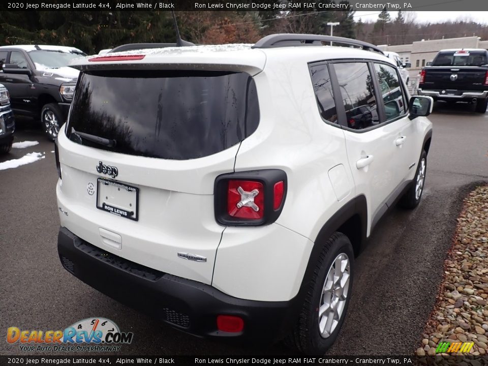 2020 Jeep Renegade Latitude 4x4 Alpine White / Black Photo #5