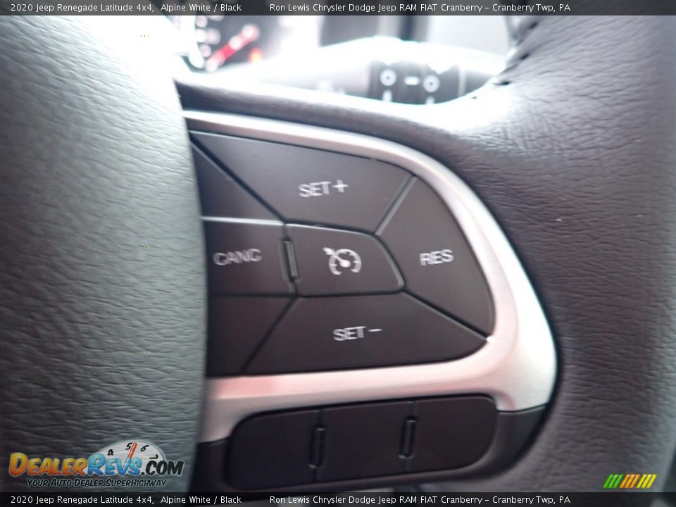 2020 Jeep Renegade Latitude 4x4 Alpine White / Black Photo #17