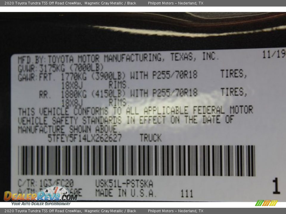 2020 Toyota Tundra TSS Off Road CrewMax Magnetic Gray Metallic / Black Photo #23