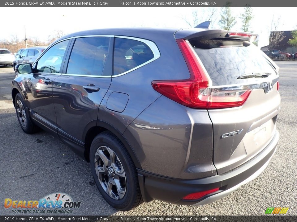 2019 Honda CR-V EX AWD Modern Steel Metallic / Gray Photo #2