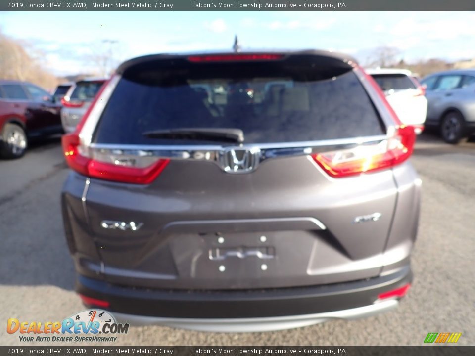 2019 Honda CR-V EX AWD Modern Steel Metallic / Gray Photo #3