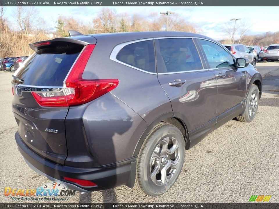 2019 Honda CR-V EX AWD Modern Steel Metallic / Gray Photo #4