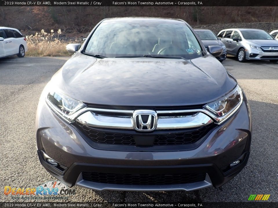 2019 Honda CR-V EX AWD Modern Steel Metallic / Gray Photo #6