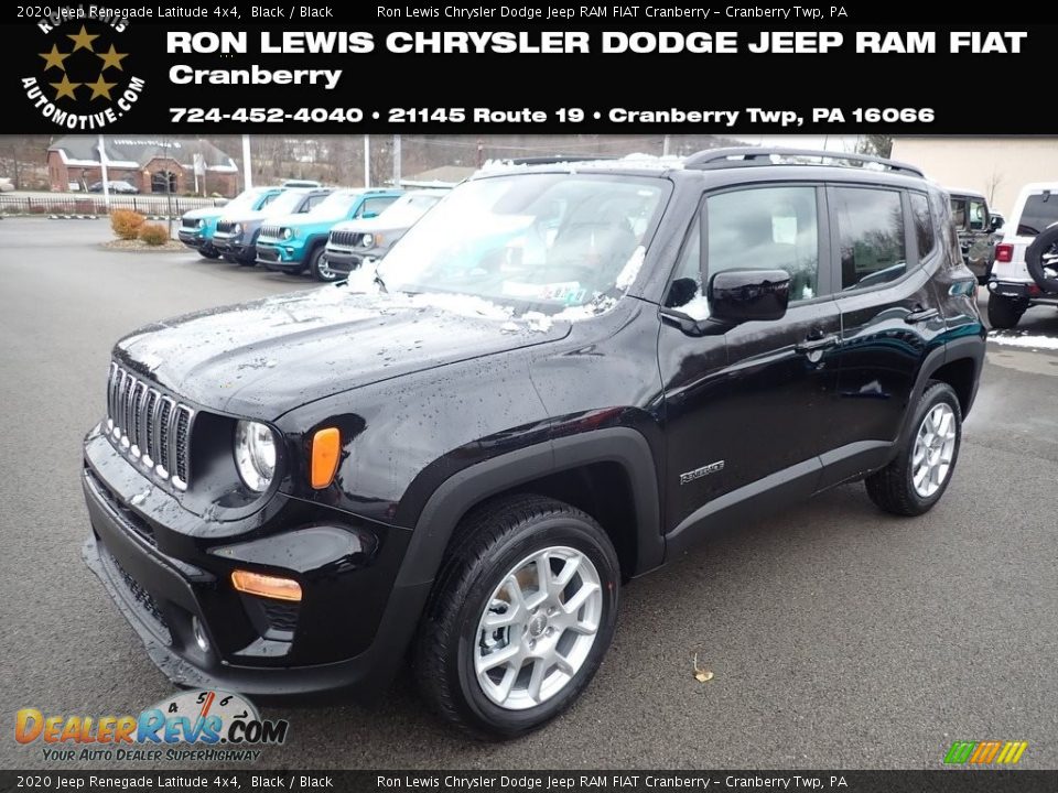 2020 Jeep Renegade Latitude 4x4 Black / Black Photo #1