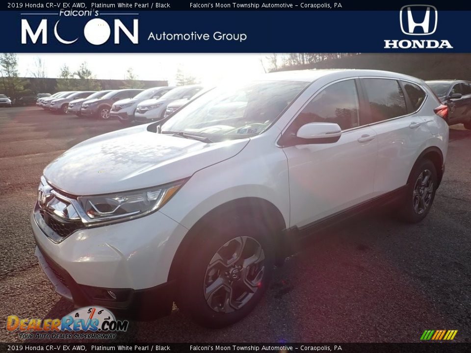 2019 Honda CR-V EX AWD Platinum White Pearl / Black Photo #1
