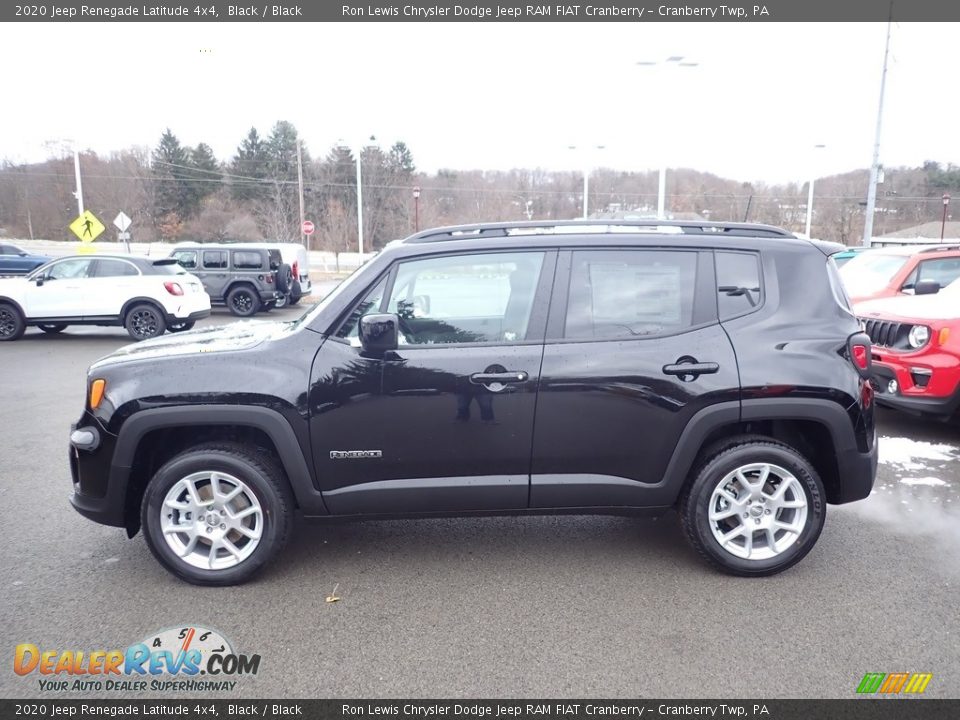 2020 Jeep Renegade Latitude 4x4 Black / Black Photo #2