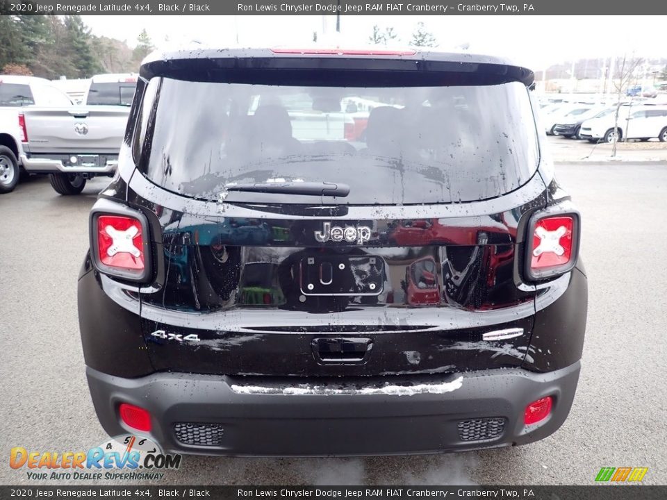 2020 Jeep Renegade Latitude 4x4 Black / Black Photo #4