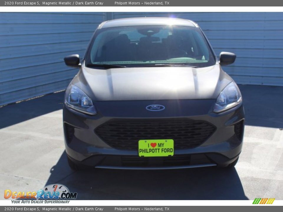 2020 Ford Escape S Magnetic Metallic / Dark Earth Gray Photo #3