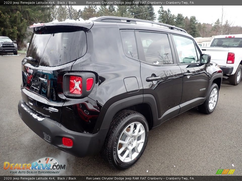 2020 Jeep Renegade Latitude 4x4 Black / Black Photo #5