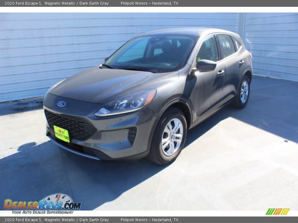 2020 Ford Escape S Magnetic Metallic / Dark Earth Gray Photo #4