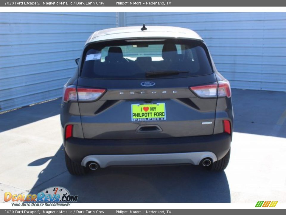 2020 Ford Escape S Magnetic Metallic / Dark Earth Gray Photo #8