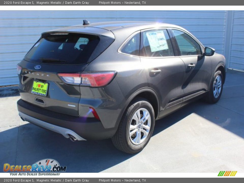 2020 Ford Escape S Magnetic Metallic / Dark Earth Gray Photo #9