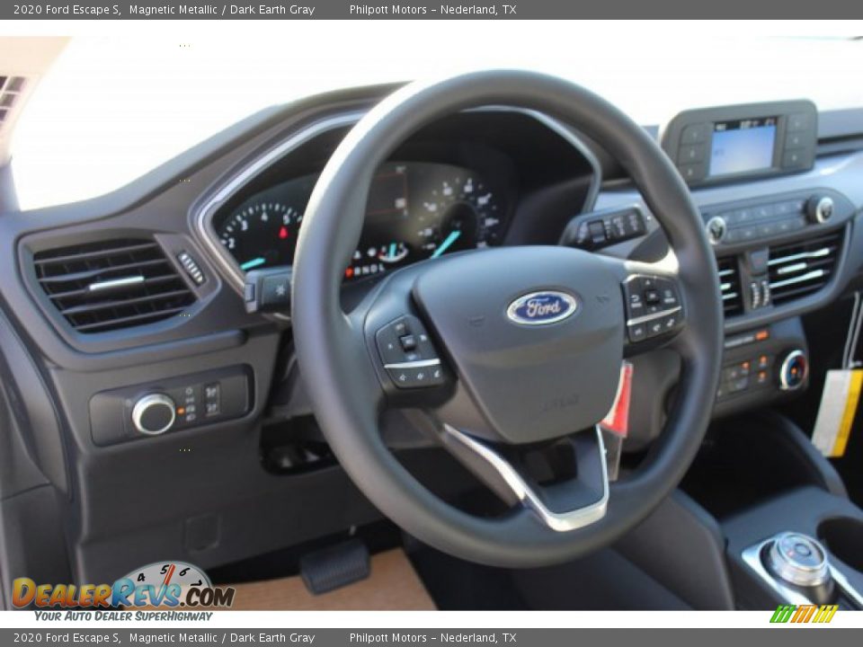 2020 Ford Escape S Magnetic Metallic / Dark Earth Gray Photo #13