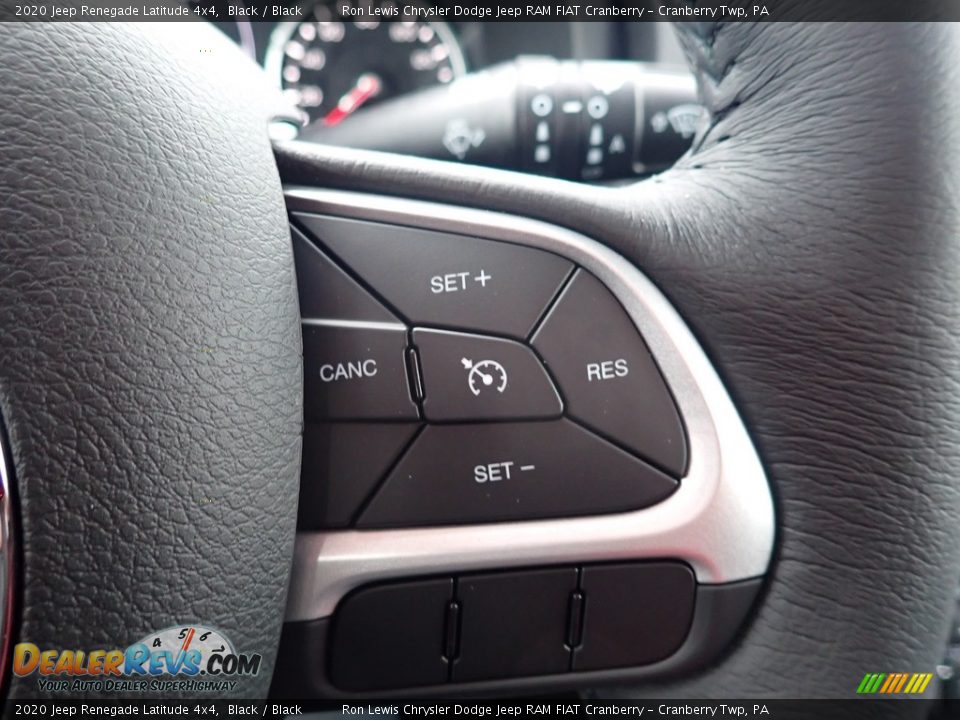 2020 Jeep Renegade Latitude 4x4 Black / Black Photo #19