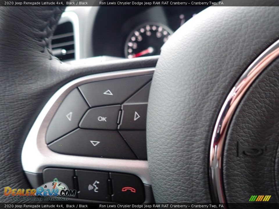 2020 Jeep Renegade Latitude 4x4 Black / Black Photo #20
