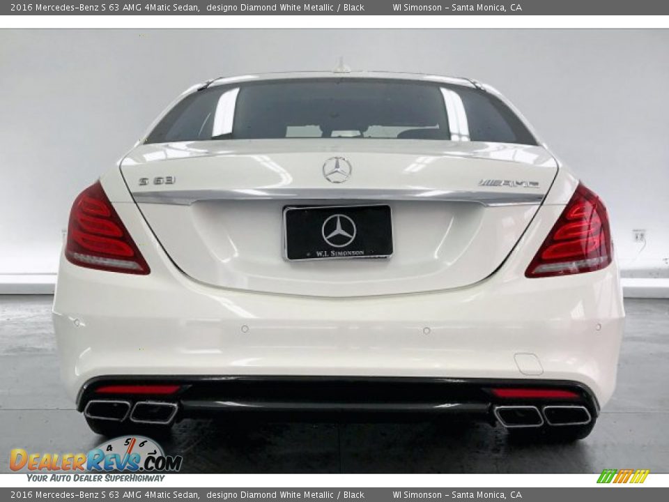 2016 Mercedes-Benz S 63 AMG 4Matic Sedan designo Diamond White Metallic / Black Photo #3