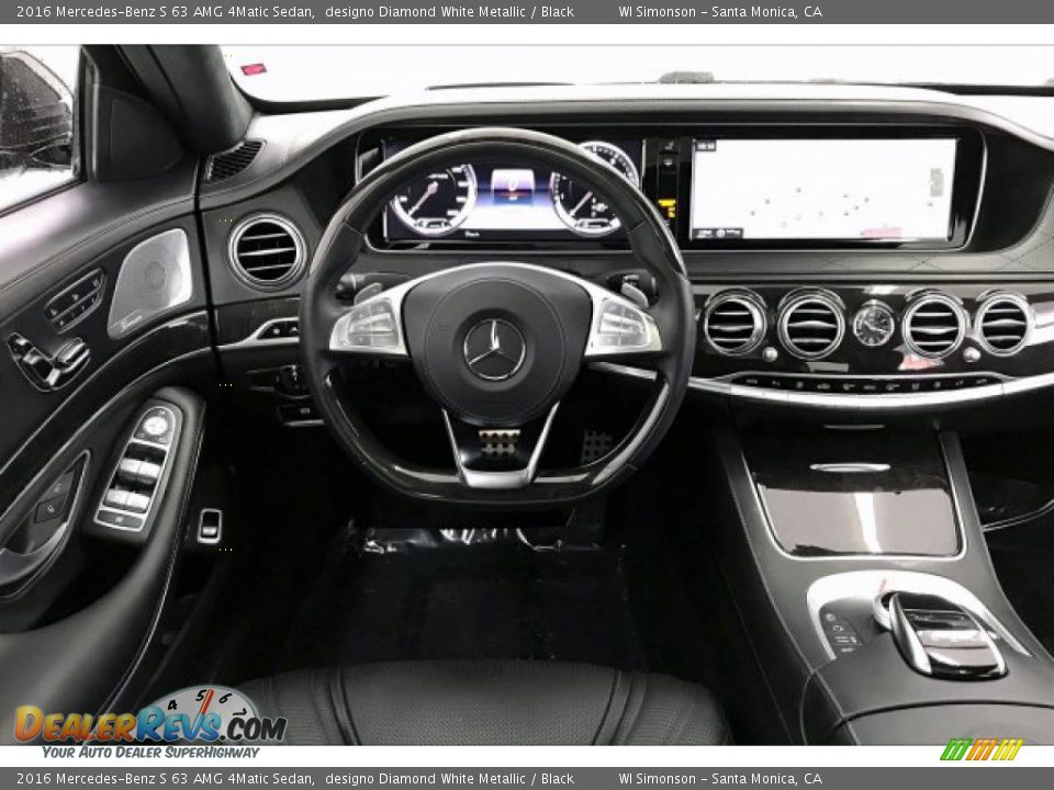 2016 Mercedes-Benz S 63 AMG 4Matic Sedan designo Diamond White Metallic / Black Photo #4