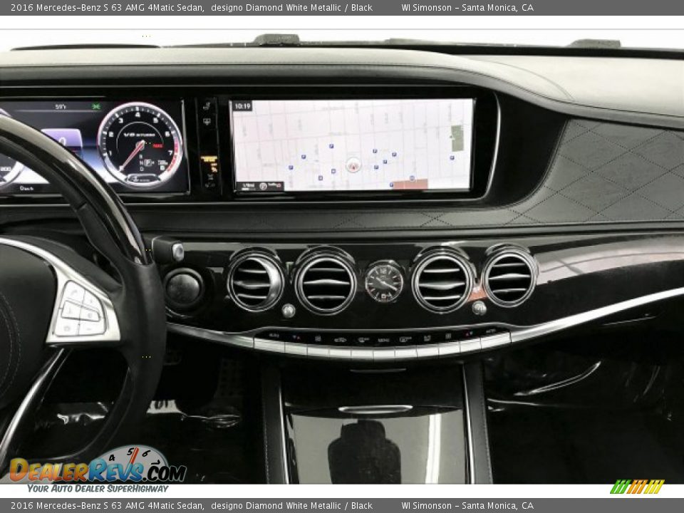 2016 Mercedes-Benz S 63 AMG 4Matic Sedan designo Diamond White Metallic / Black Photo #5