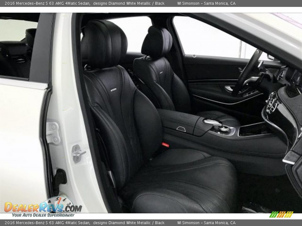 2016 Mercedes-Benz S 63 AMG 4Matic Sedan designo Diamond White Metallic / Black Photo #6