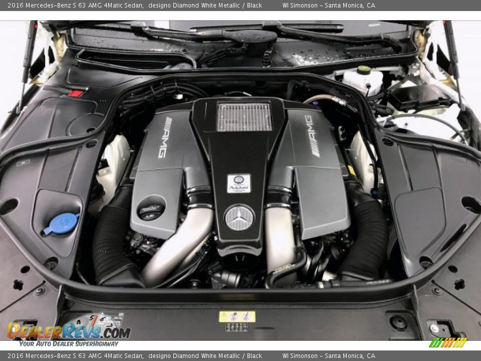 2016 Mercedes-Benz S 63 AMG 4Matic Sedan 5.5 Liter AMG biturbo DOHC 32-Valve VVT V8 Engine Photo #9