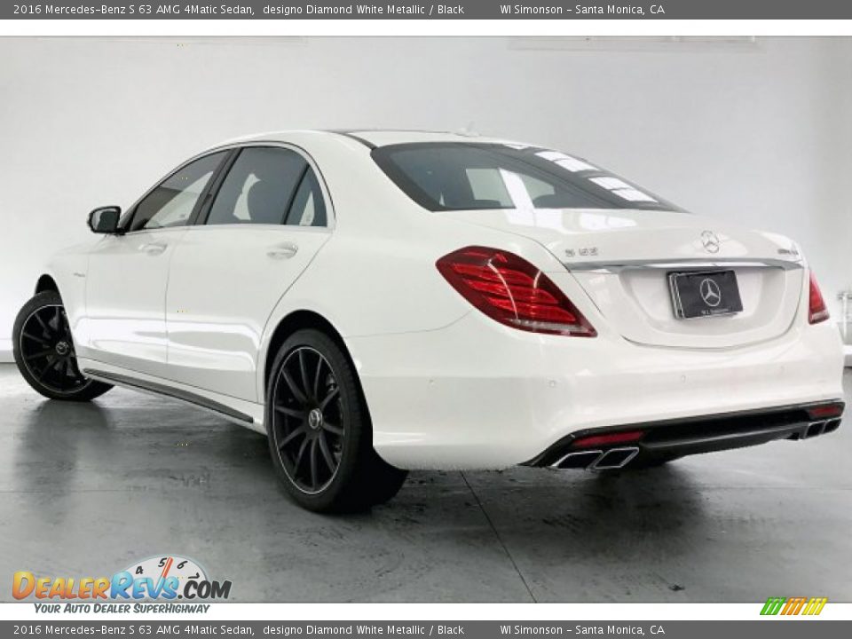 2016 Mercedes-Benz S 63 AMG 4Matic Sedan designo Diamond White Metallic / Black Photo #10