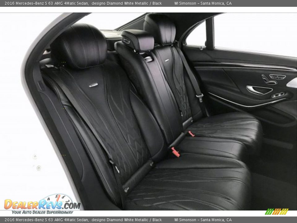 2016 Mercedes-Benz S 63 AMG 4Matic Sedan designo Diamond White Metallic / Black Photo #13