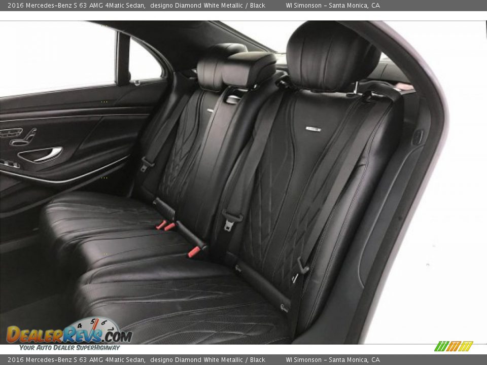 Rear Seat of 2016 Mercedes-Benz S 63 AMG 4Matic Sedan Photo #15