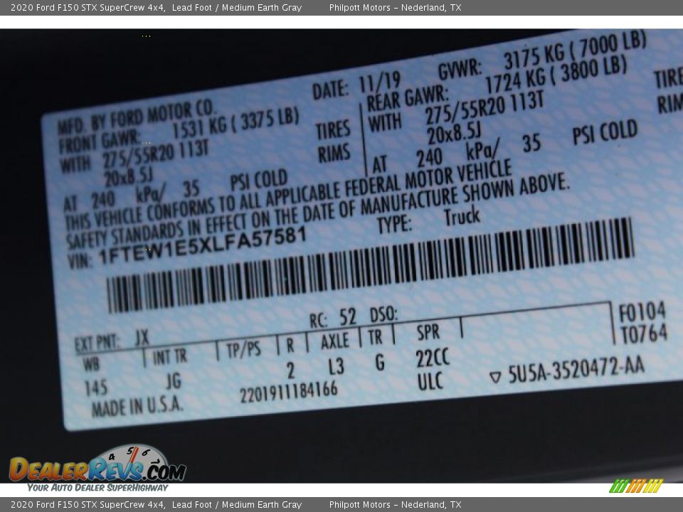 2020 Ford F150 STX SuperCrew 4x4 Lead Foot / Medium Earth Gray Photo #23