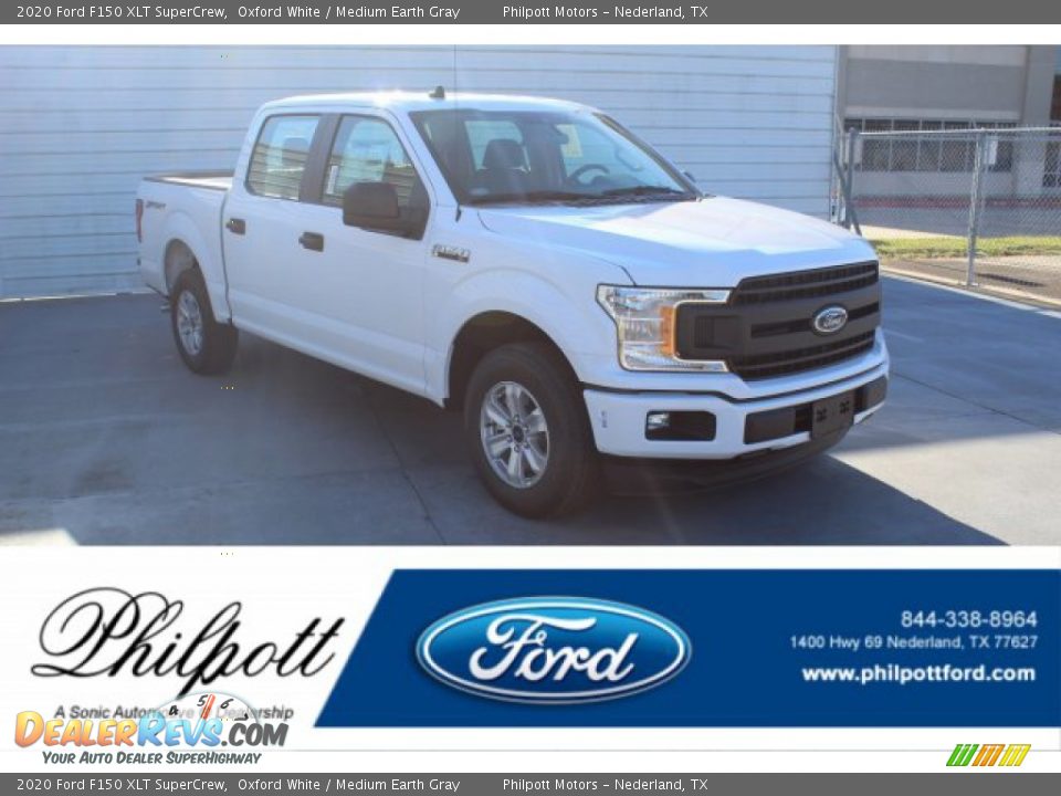 2020 Ford F150 XLT SuperCrew Oxford White / Medium Earth Gray Photo #1