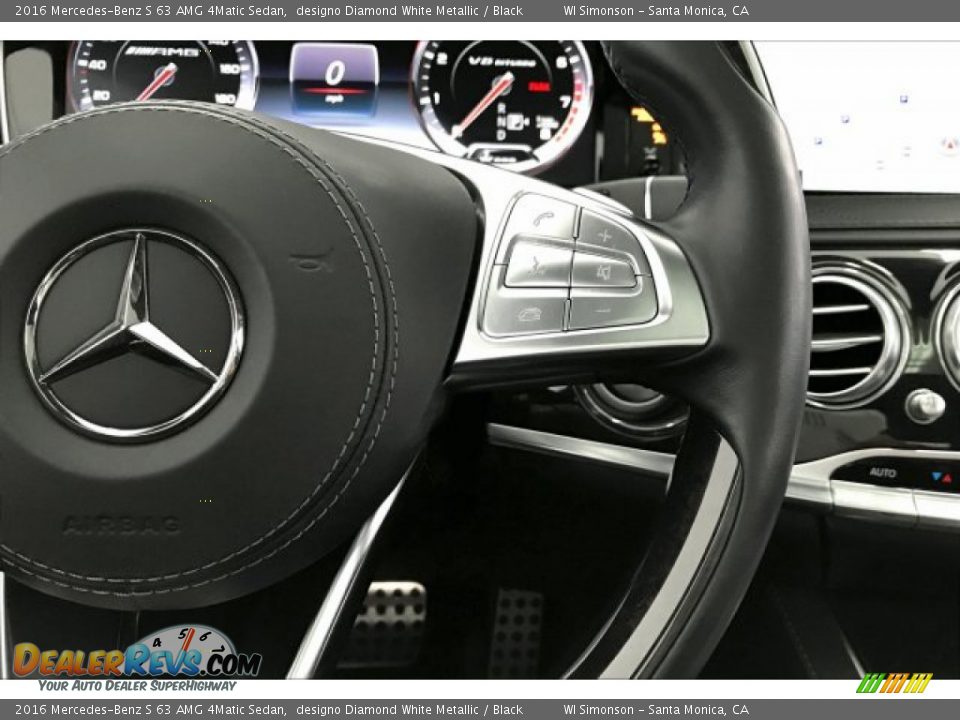 2016 Mercedes-Benz S 63 AMG 4Matic Sedan Steering Wheel Photo #19