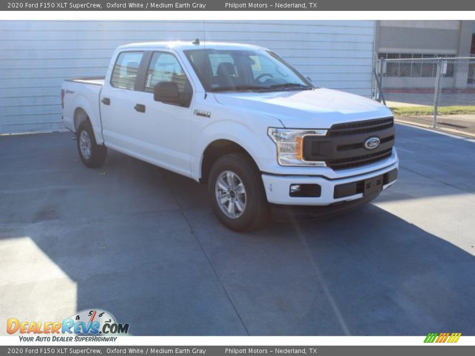 2020 Ford F150 XLT SuperCrew Oxford White / Medium Earth Gray Photo #2