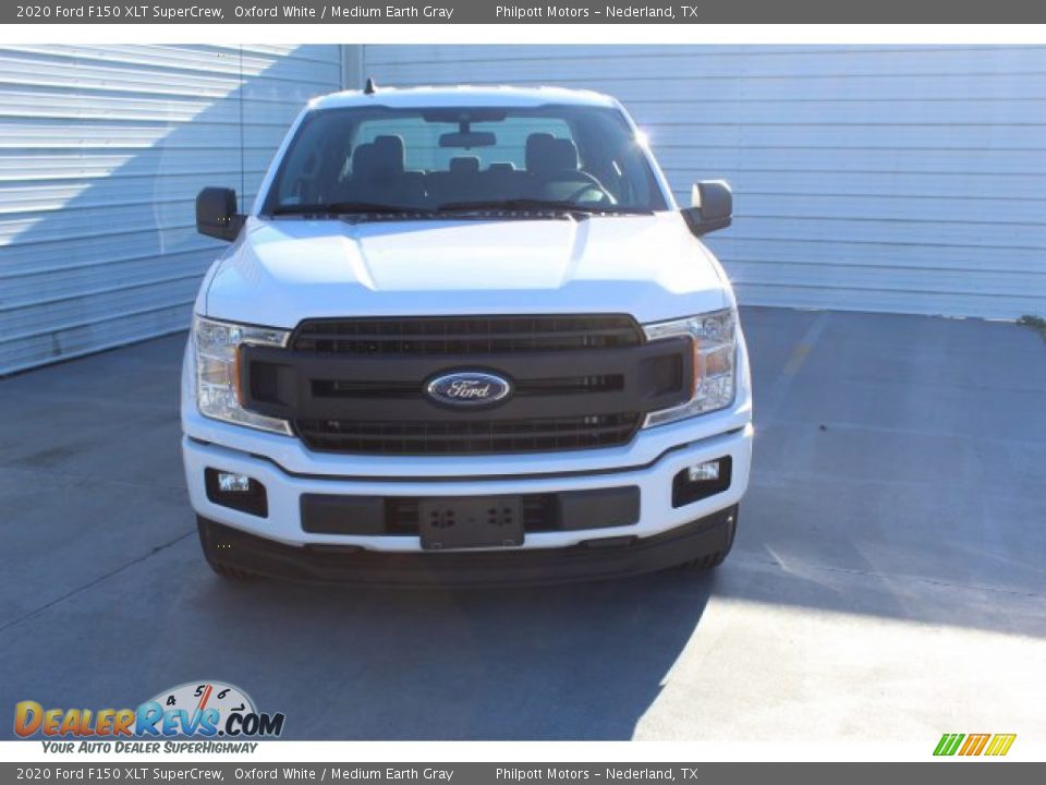 2020 Ford F150 XLT SuperCrew Oxford White / Medium Earth Gray Photo #3