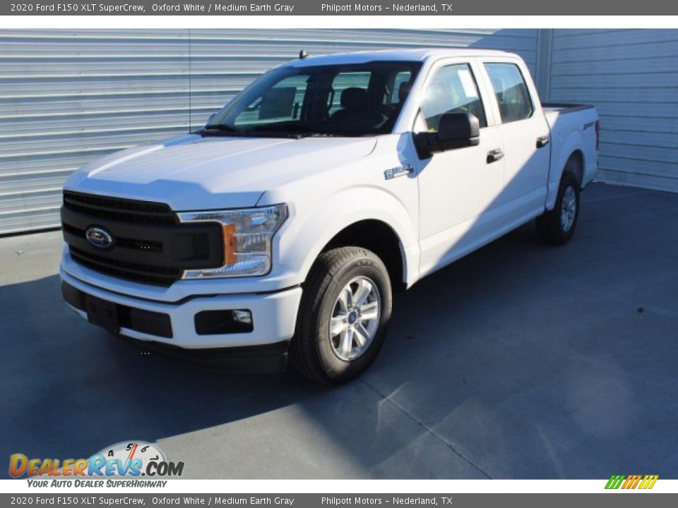 2020 Ford F150 XLT SuperCrew Oxford White / Medium Earth Gray Photo #4