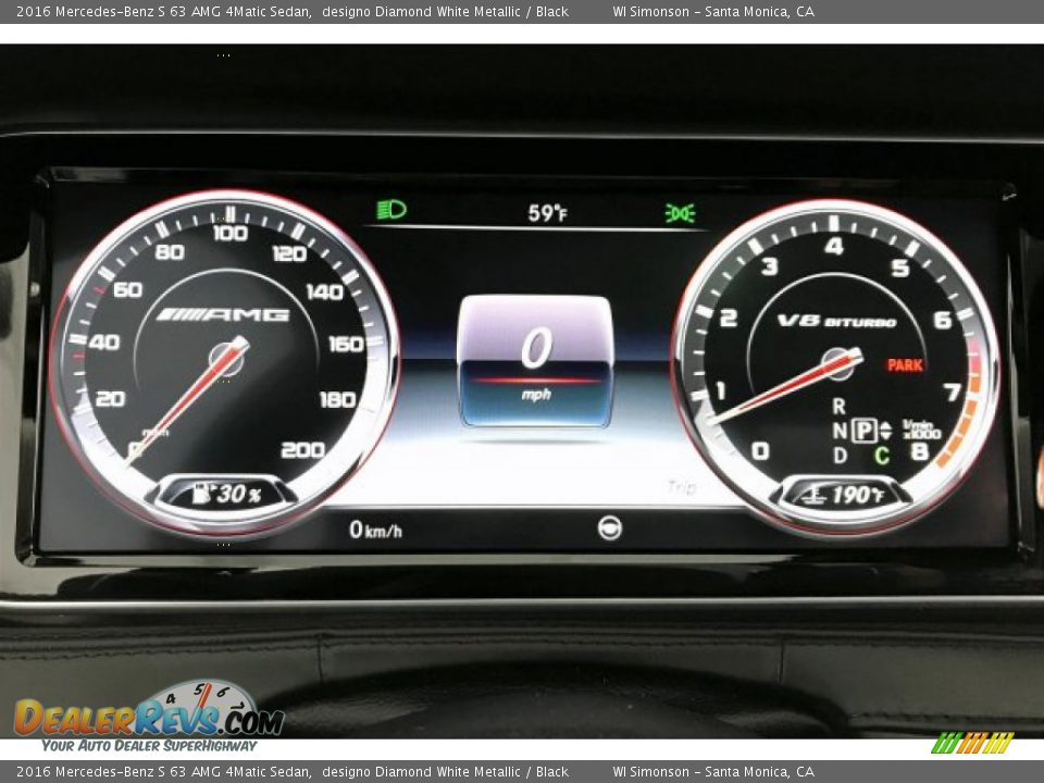 2016 Mercedes-Benz S 63 AMG 4Matic Sedan Gauges Photo #20