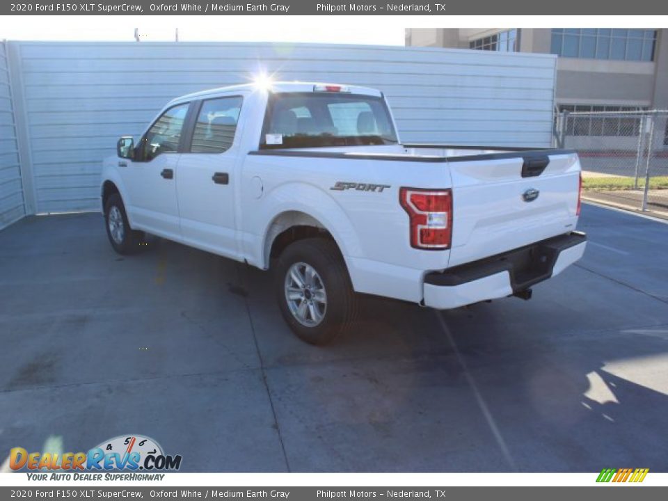2020 Ford F150 XLT SuperCrew Oxford White / Medium Earth Gray Photo #6
