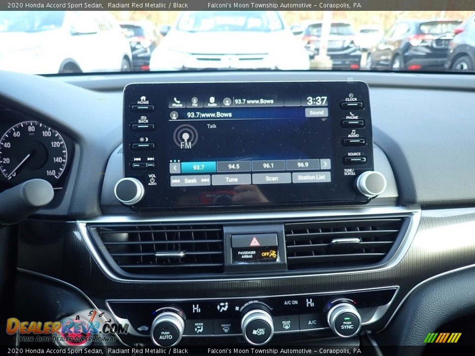 2020 Honda Accord Sport Sedan Radiant Red Metallic / Black Photo #14