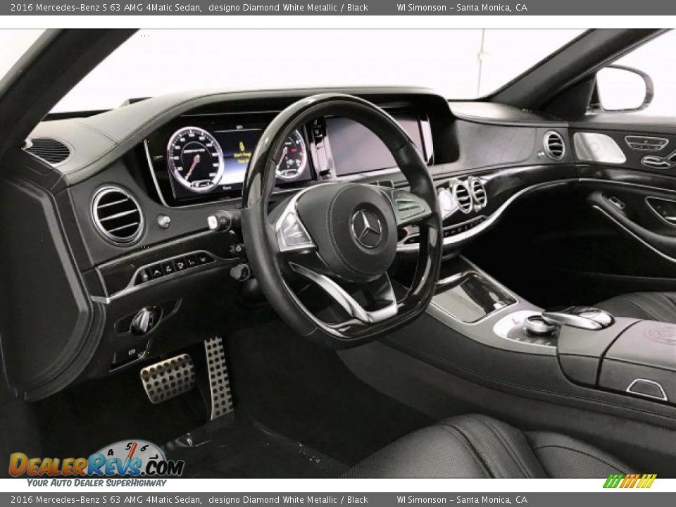 2016 Mercedes-Benz S 63 AMG 4Matic Sedan designo Diamond White Metallic / Black Photo #22