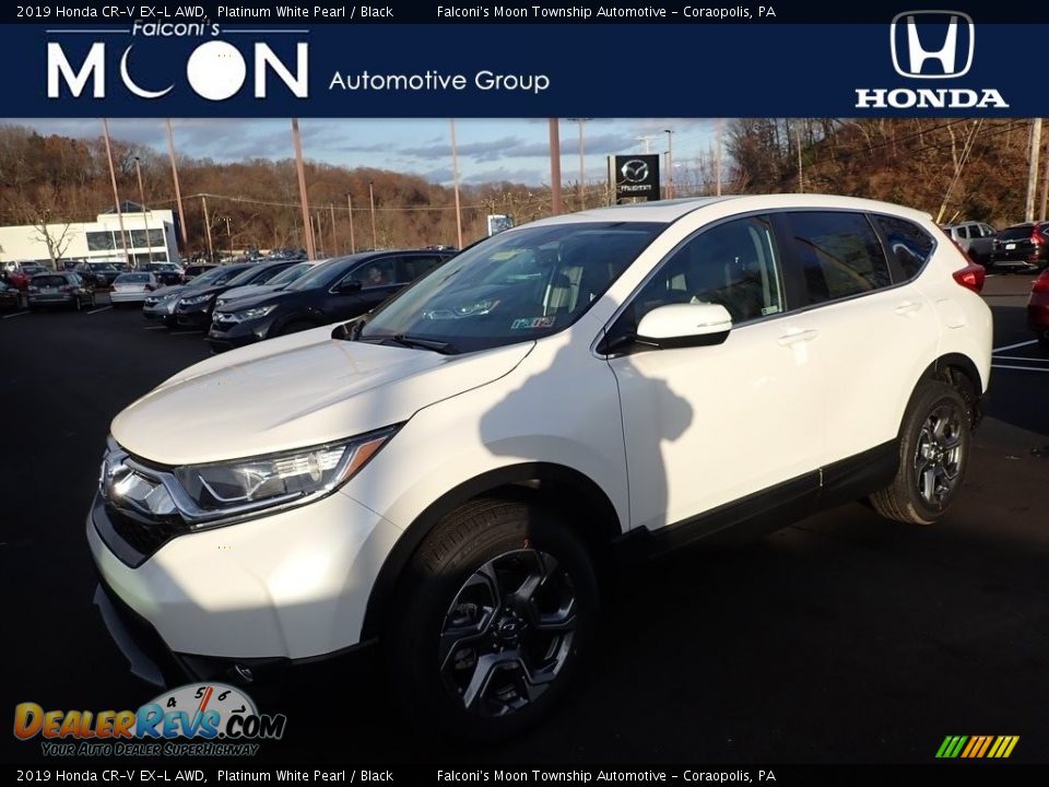2019 Honda CR-V EX-L AWD Platinum White Pearl / Black Photo #1