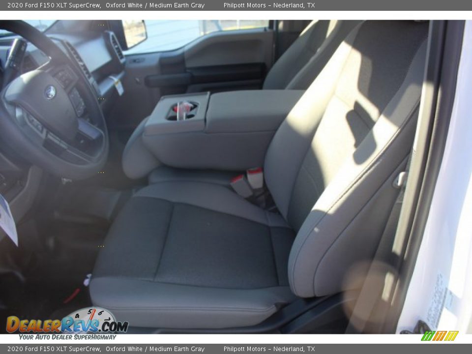 2020 Ford F150 XLT SuperCrew Oxford White / Medium Earth Gray Photo #10