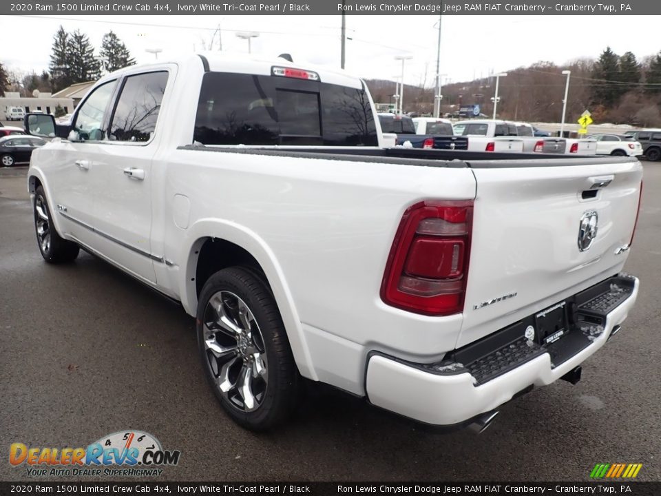 2020 Ram 1500 Limited Crew Cab 4x4 Ivory White Tri-Coat Pearl / Black Photo #2