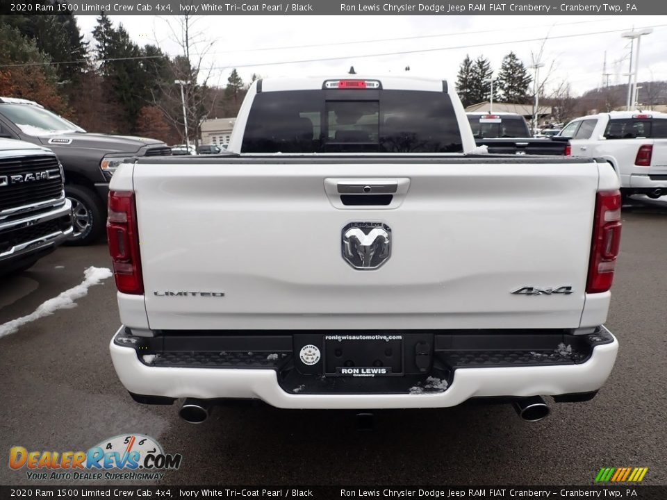 2020 Ram 1500 Limited Crew Cab 4x4 Ivory White Tri-Coat Pearl / Black Photo #3